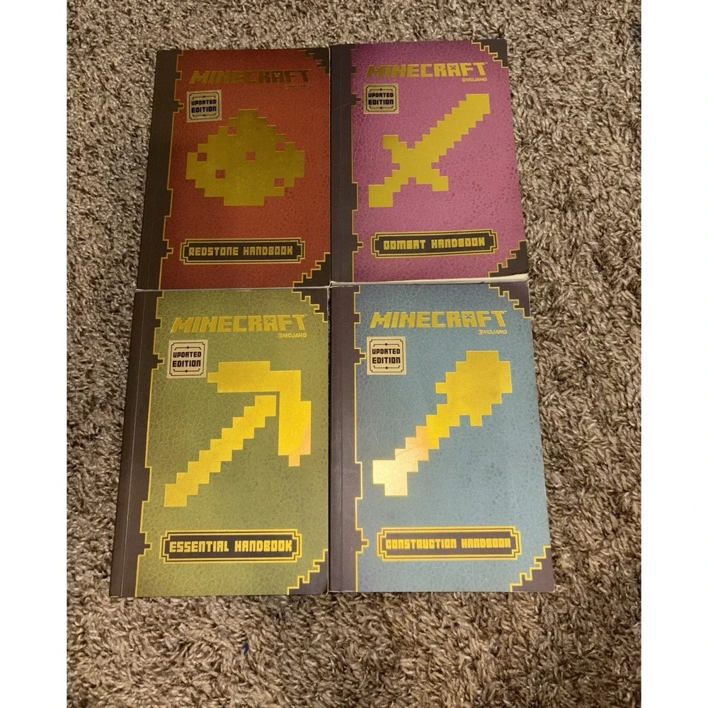 Minecraft Handbook Lot 4 Essential Combat Redstone Construction Mojang Issues